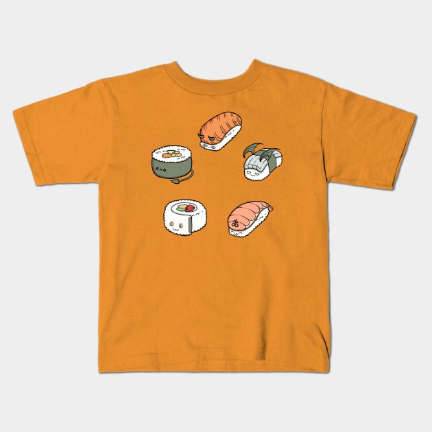 Demon Sushi Singles Kids T-Shirt by Jan_Igy